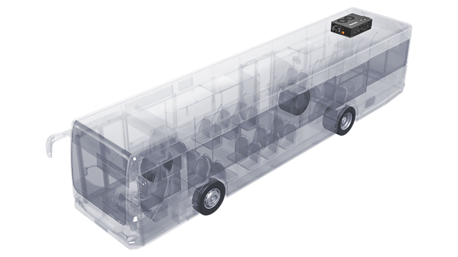 Illustration of eBTM installed in a bus