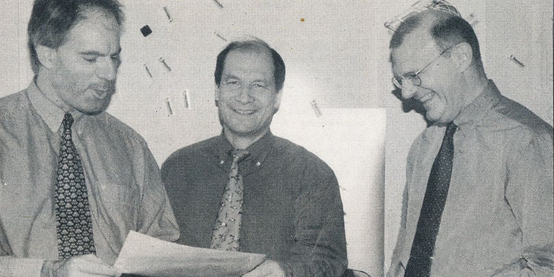 Bild von Franz Josef Kortüm, Prof. Rudi Noppen und Werner Baier