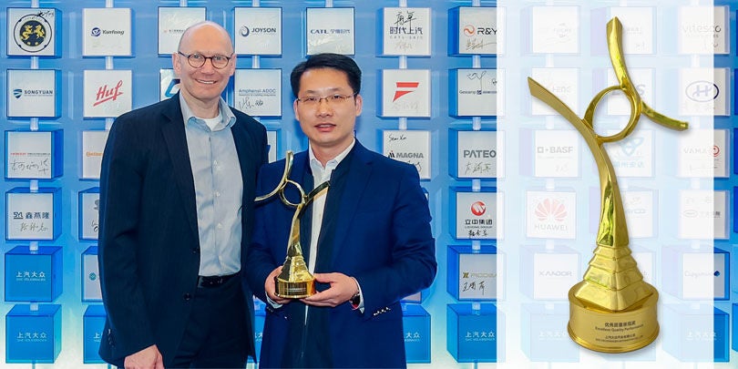 Webasto erhält den Excellent Quality Performance Award von SAIC Volkswagen 