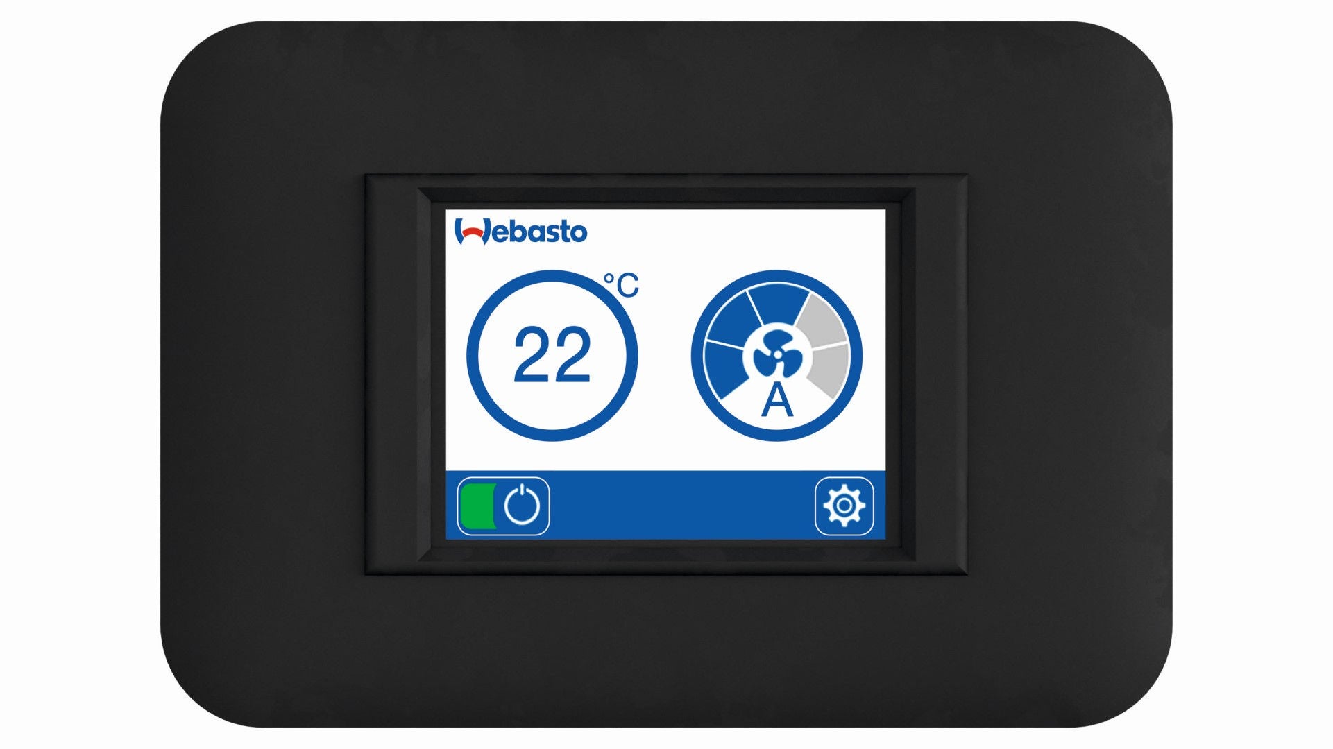 BlueCool MyTouch control display in blue design