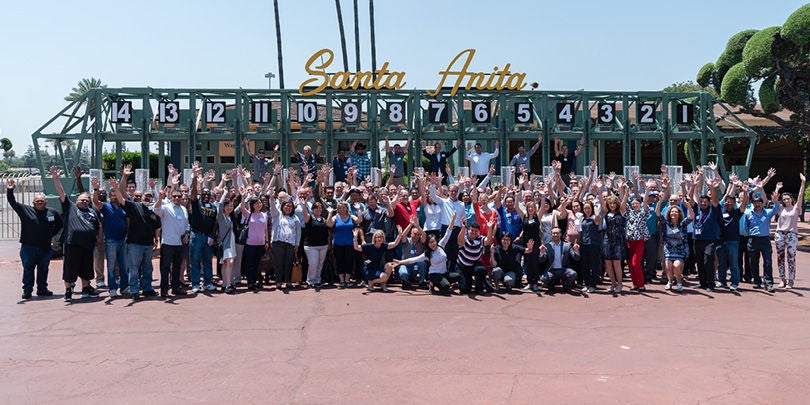 The American employees in Santa Anita