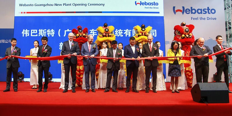 The opening of the plant in Guangzhou