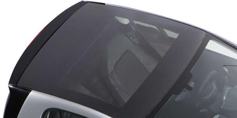 Largest fixed vehicle roof in the Smart fortwo