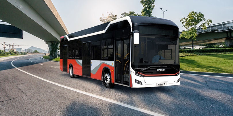 Fully electric city bus e-Kent C from Otokar with Webasto Battery System