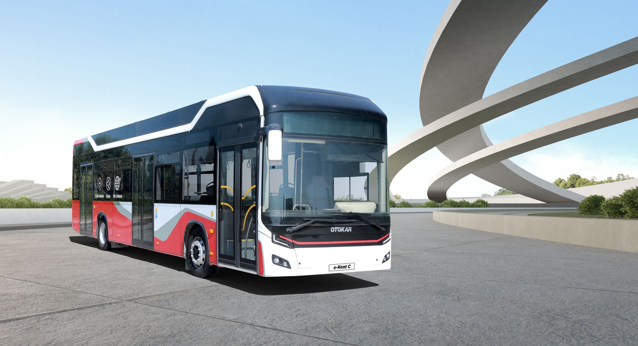 Fully electric city bus e-Kent C from Otokar with Webasto Battery System