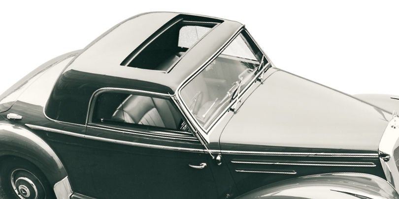 The first steel sunroof in the Daimler-Benz